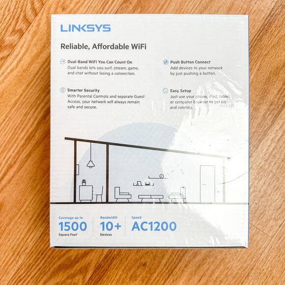 Linksys Wifi 5 Router Dual Band Mesh 5 Router, Black - Picture 3 of 3